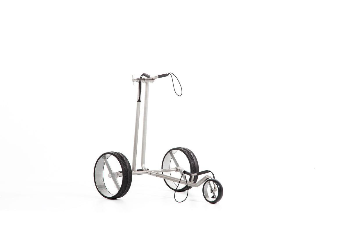 Chariot de golf JuCad Ghost Titan - chariot à pousser pliable avec poignée confortable