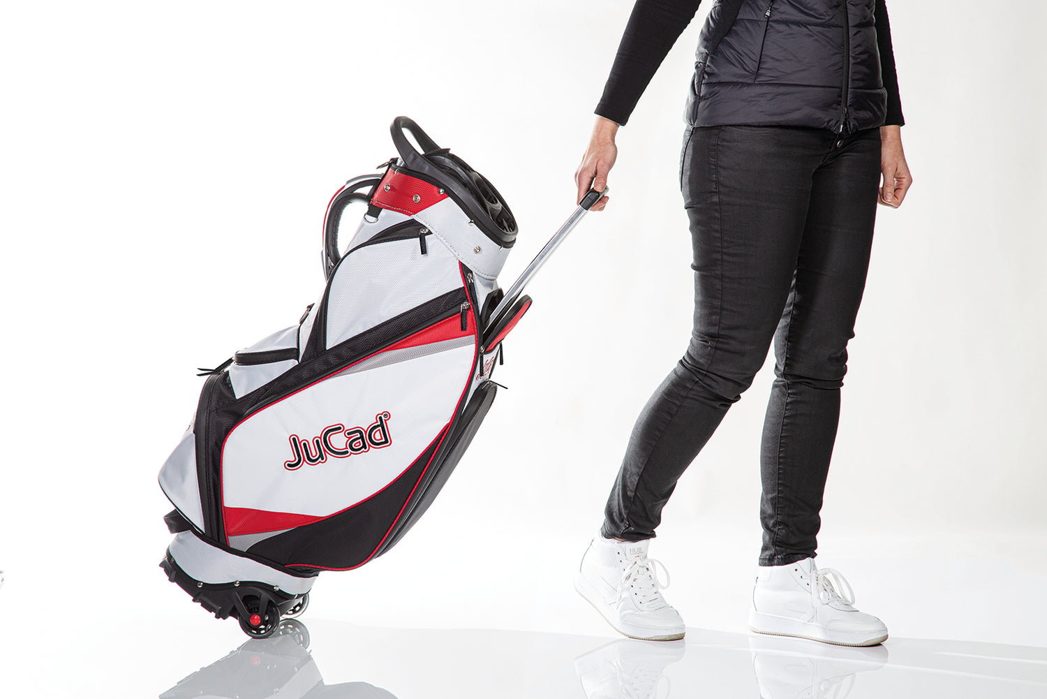 JuCad Golfbag to roll - Cart- & Ziehbag mit Rädern und Organizer