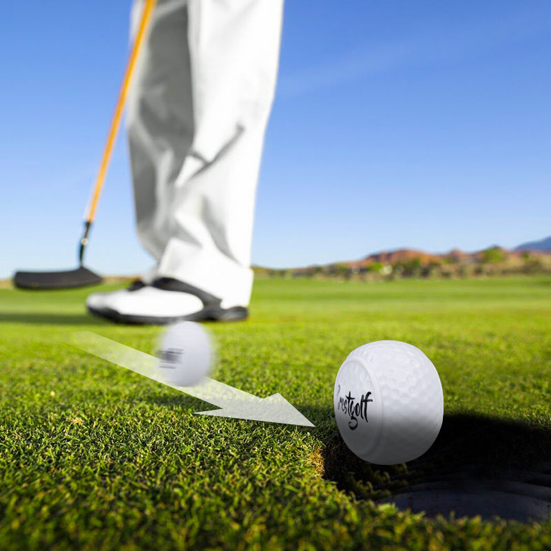 CRESTGOLF - flat golf balls for putting practice | set of 5