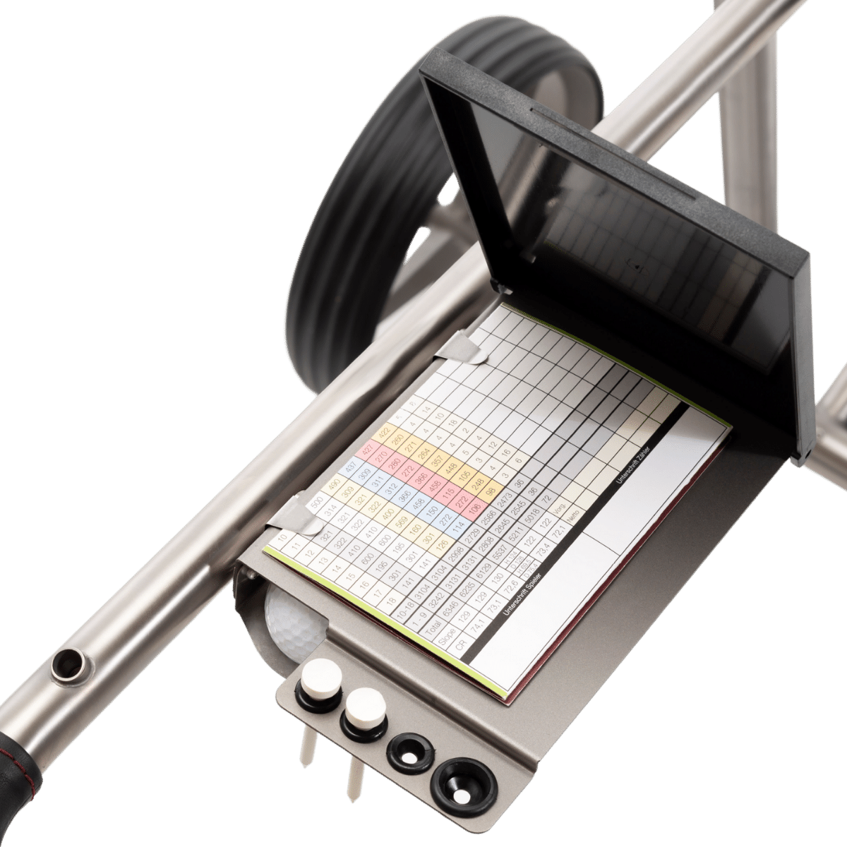 TiCad scorecard holder (integrated) golf trolley 