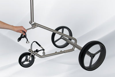 PG Powergolf electric golf trolley SteelCad Zorro Click