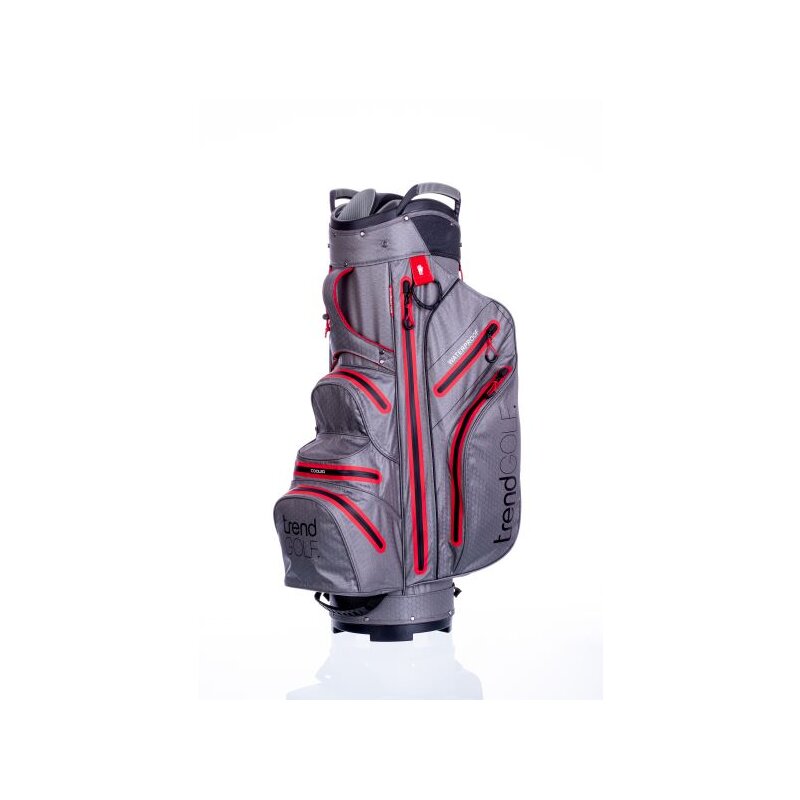 Trendgolf Golfbag Rainline Pro wasserdicht grau/rot