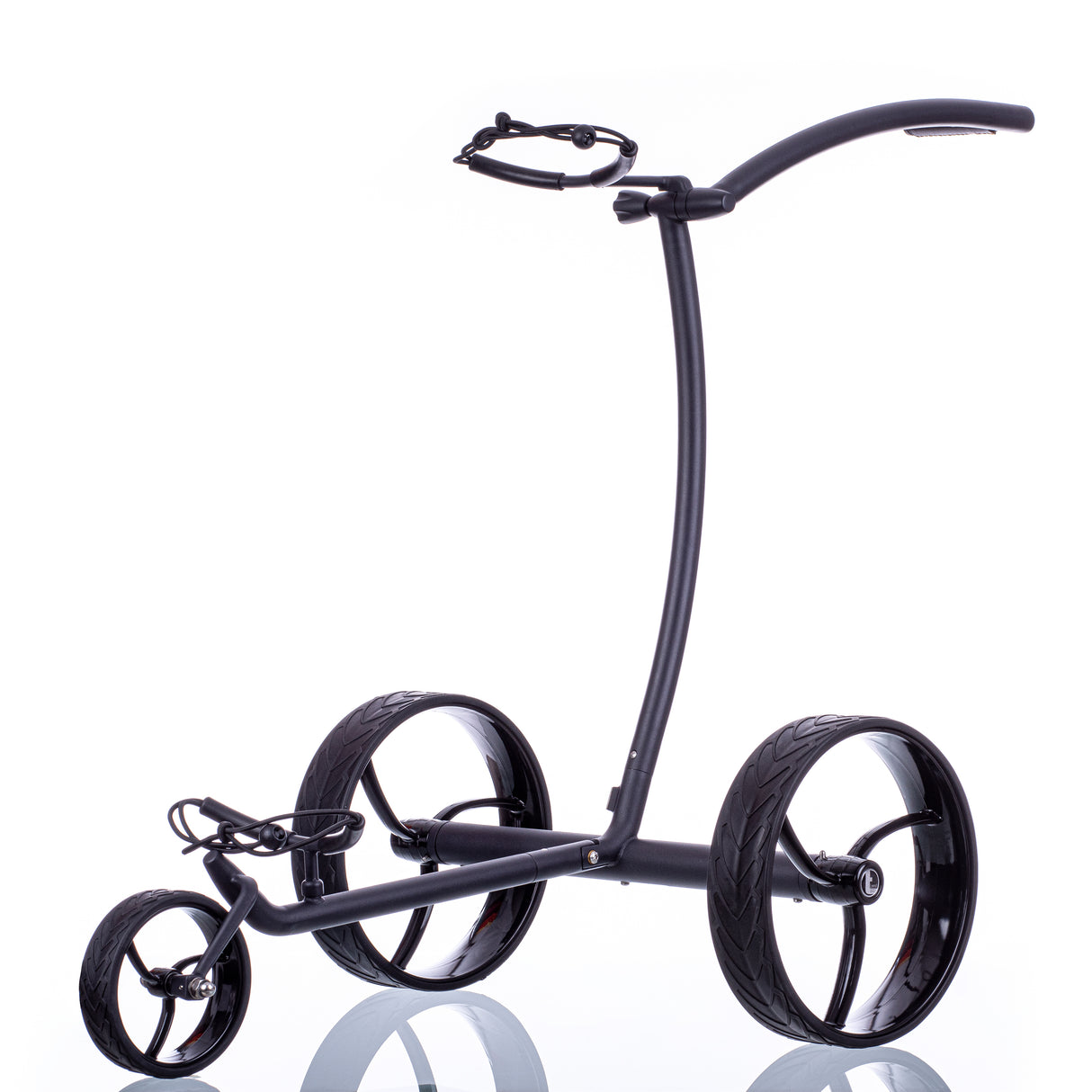 Chariot de marche électrique Trendgolf modèle 2023 en acier inoxydable, noir