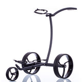 Chariot de marche électrique Trendgolf modèle 2023 en acier inoxydable, noir